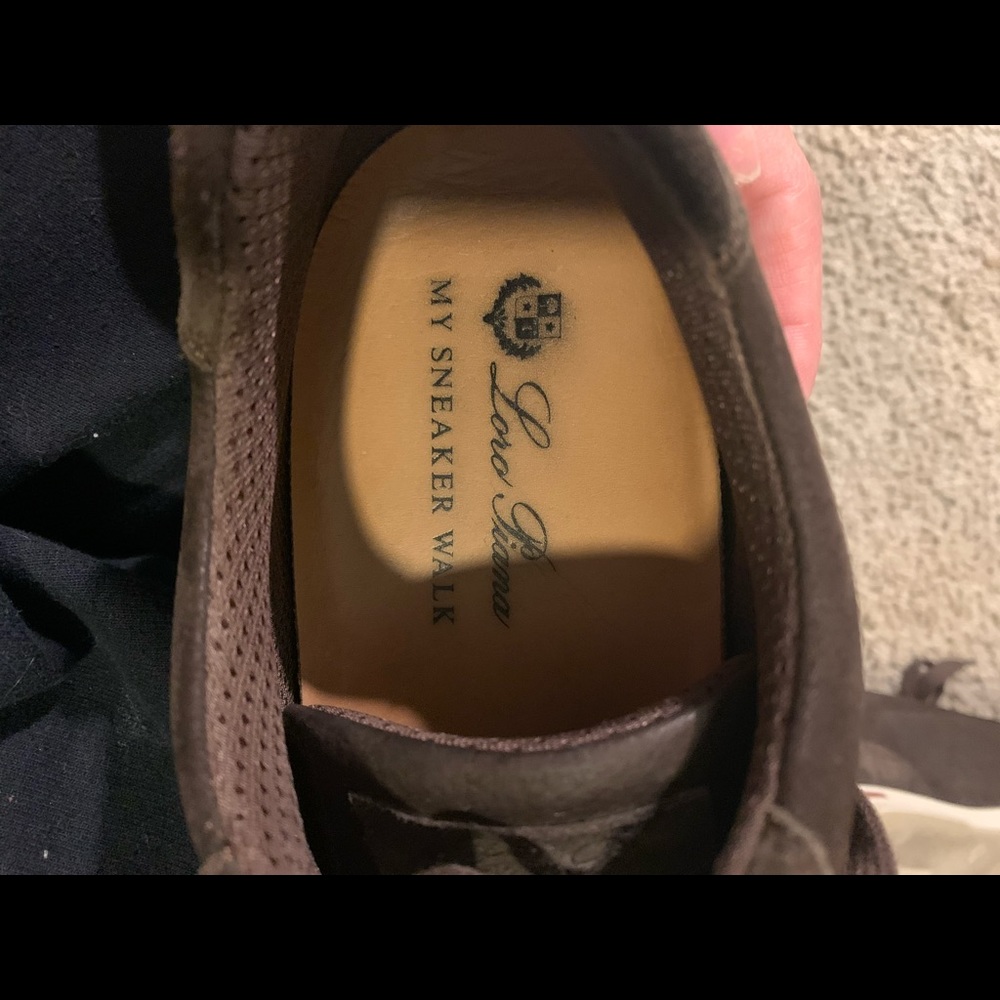 Loro Piana Men’s Brown Suede Lace Up Sneakers EU 44.5 - Picture 4 of 5